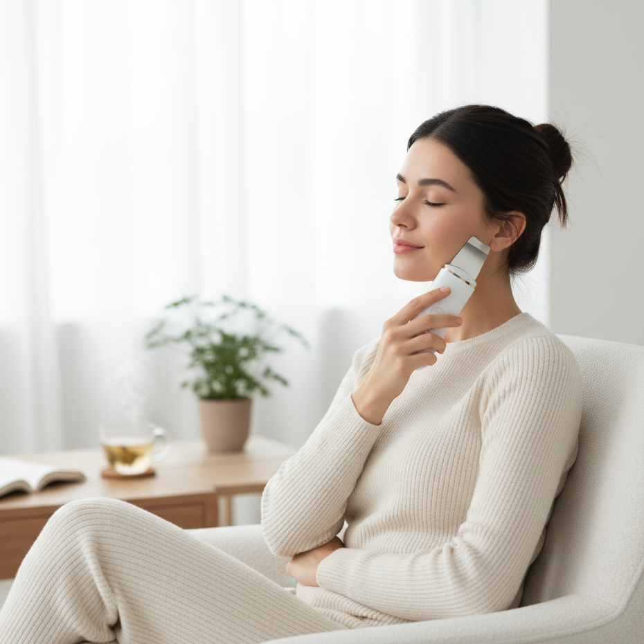 Ultrasonic Facial Skin Scrubber