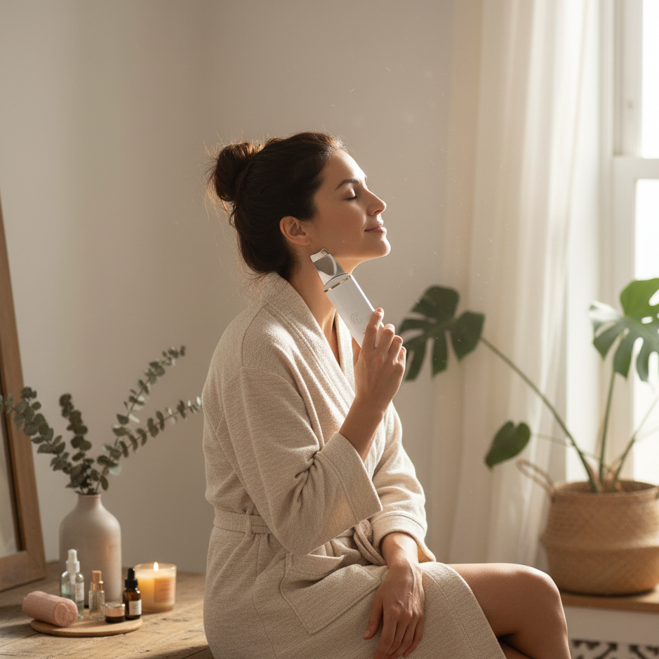 Ultrasonic Facial Skin Scrubber