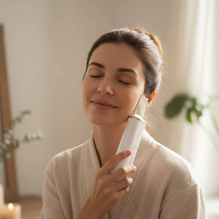 Ultrasonic Facial Skin Scrubber