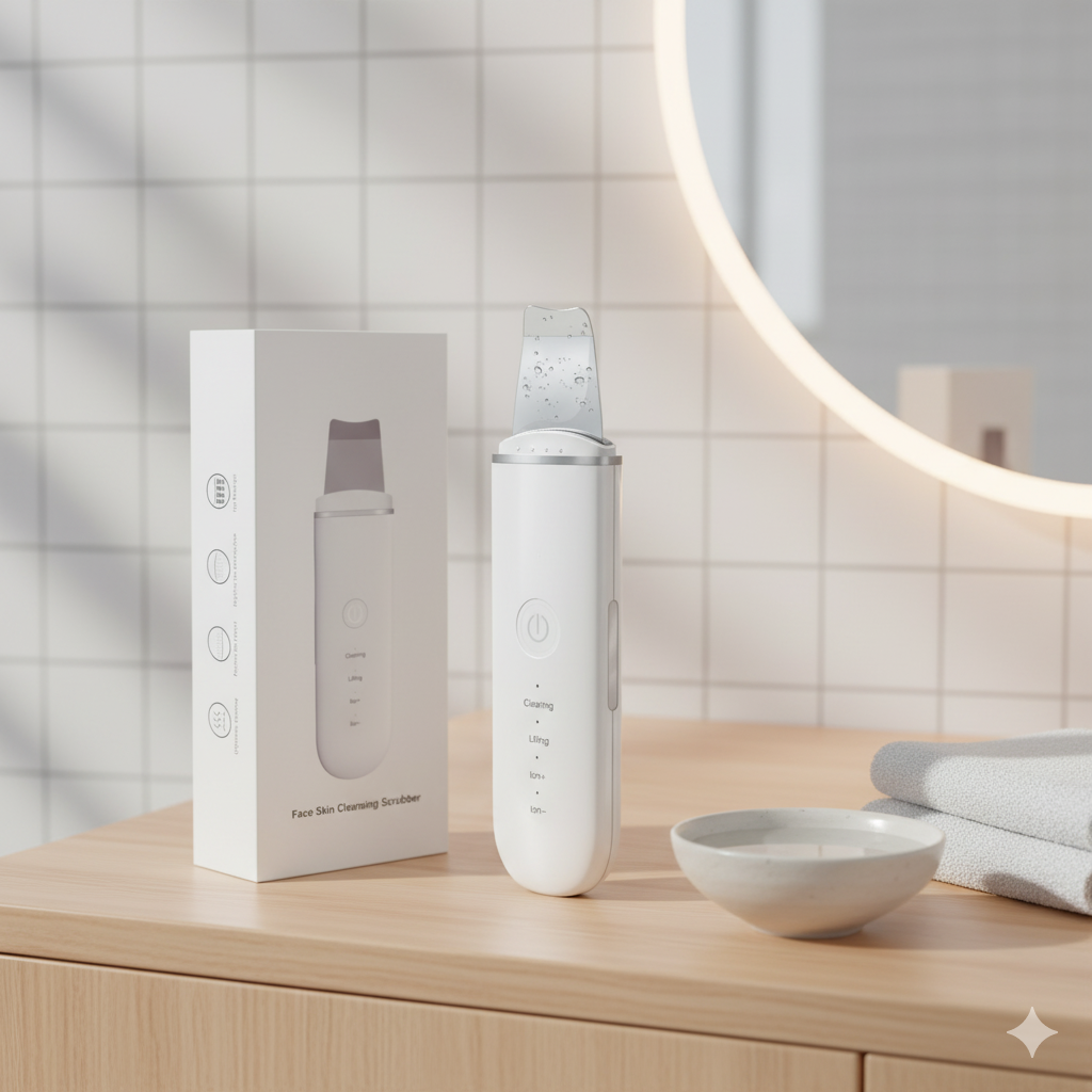 Ultrasonic Facial Skin Scrubber